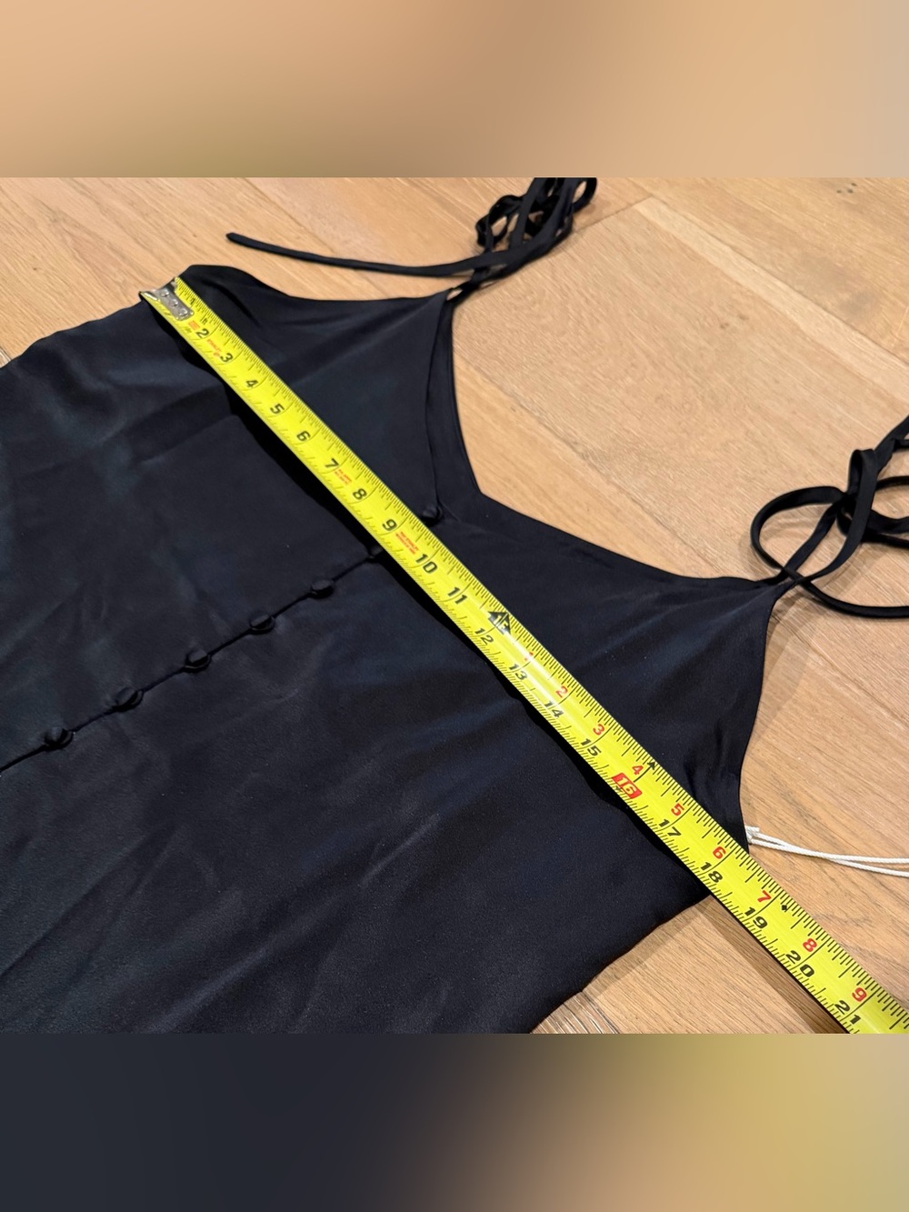 NWT Reformation | Alice Top Size M in Black 100% Silk Cami - Picture 8 of 9